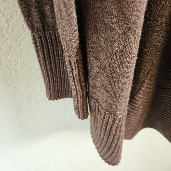 INC International Concepts NWT Size XL Open Shawl Collar Sweater Classic Brown - Picture 4 of 7